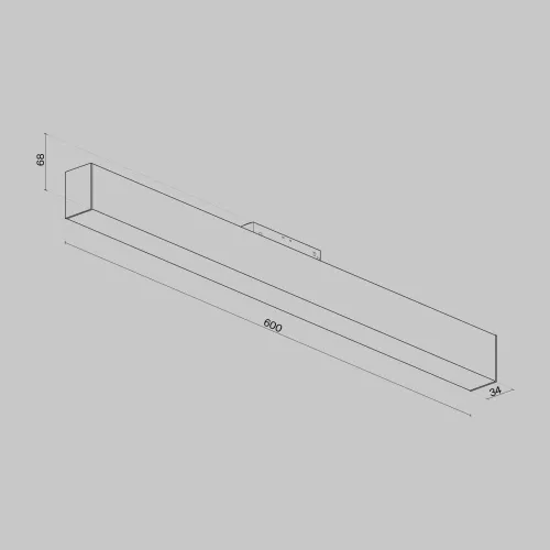 Трековый светодиодный светильник для магнитного шинопровода Maytoni Technical Basis TR012-2-20W4K-W  фото 2