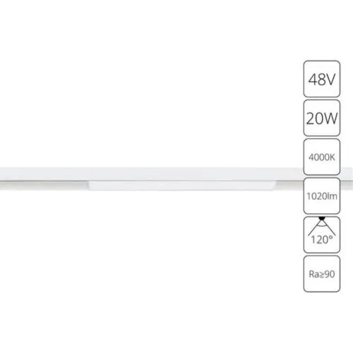 Трековый светодиодный светильник Arte Lamp Linea A4663PL-1WH 